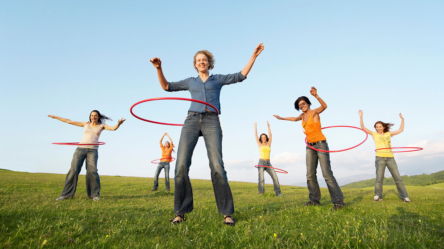 Hula-Hoop Workout für mehr Fitness